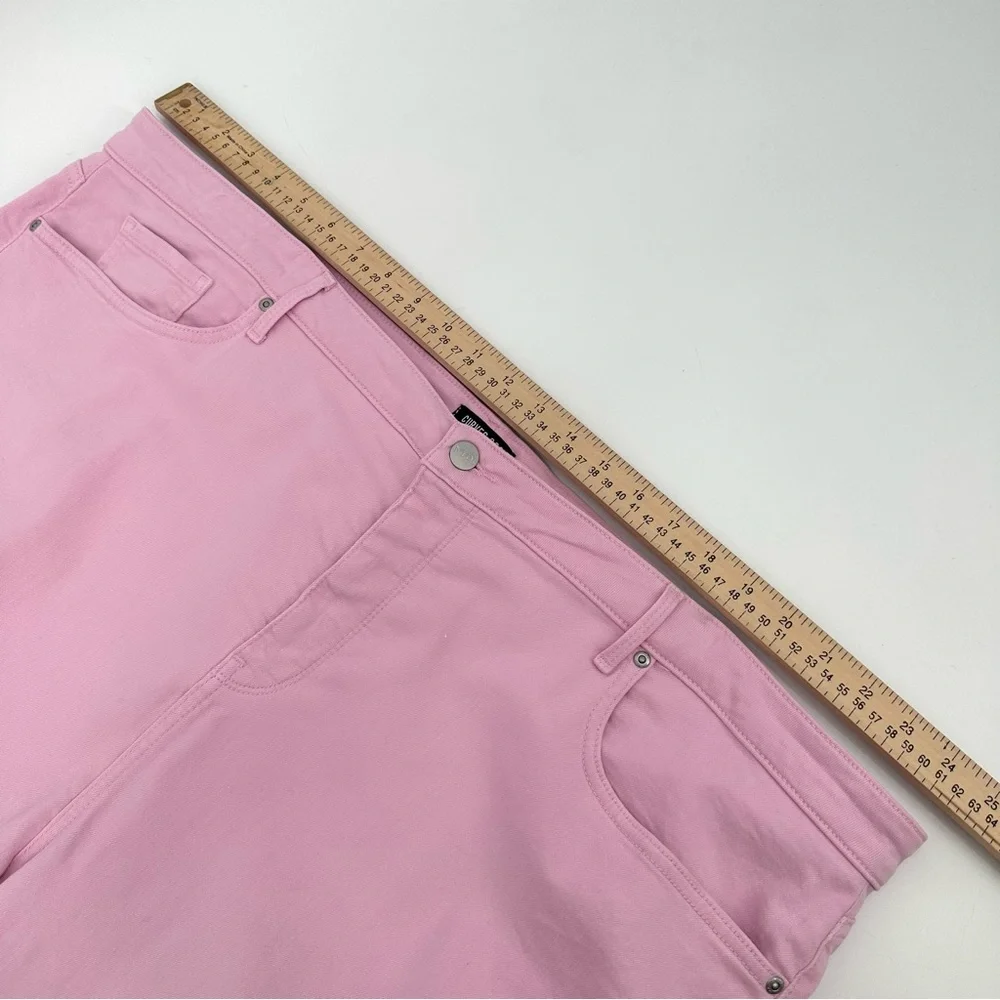 NYDJ Jeans Curves 360 Women's 26 Pink Slim Straight Ankle Stretch cfoz2637-read